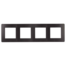 Рамка 4-постовая ЭРА 12 сатин антрацит 12-5104-05 Б0052533
