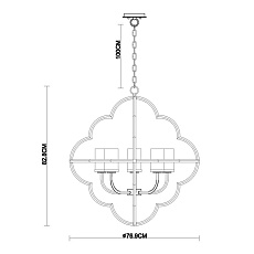 Подвесная люстра Vele Luce Ortico VL1103L08 1