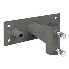 Держатель мачты молниеприемника к стене, D=40мм, вынос 100мм с гайкой EKF PROxima lp-l0100