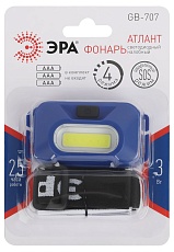 Налобный светодиодный фонарь ЭРА Атлант от батареек 25х70х43 180 лм GB-707 Б0052749 3