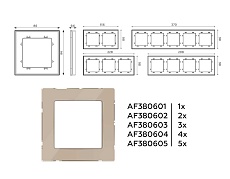 Рамка AMBRELLA VOLT AF380604 1