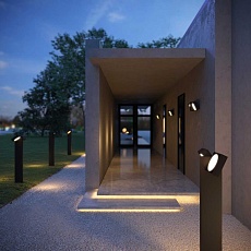 Садово-парковый светильник Elektrostandard Twin 35170/F черный a064383 3