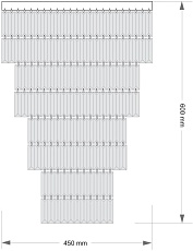 Потолочная люстра KUTEK ELLINI ELL-PLM-6(N)450/II 1