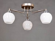 Потолочная люстра Elvan LU-37850/3-E14-Si+Wh 1