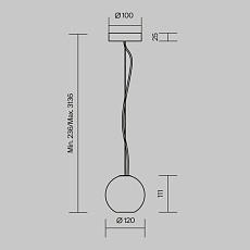 Подвесной светильник Maytoni MOD461PL-01GR 1
