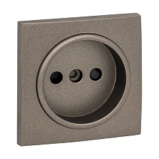 Валенсия лицевая панель розетки 1-местной б/з 10 А графит с защ. штор. EKF PROxima ESR10-L-022-60