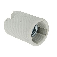 Патрон General GLH-E14-CER-H-W, керамический, Е14, подвесной, белый, 1/400