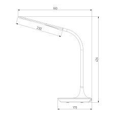 Настольная лампа Eurosvet Urban 80422/1 серебристый 1