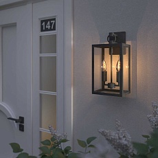 Уличный настенный светильник Elektrostandard Candle 35150/D черный a058260 1