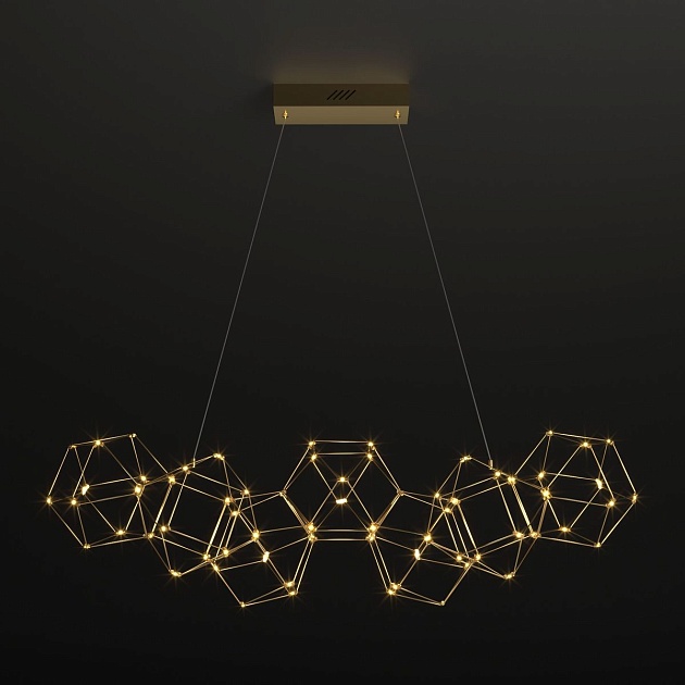 Подвесной светодиодный светильник Eurosvet Uma 90168/7 медь Фото № 3