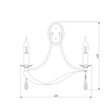 Бра Eurosvet 60064/2 хром 1