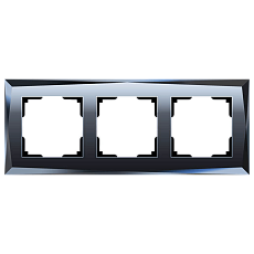 Рамка Werkel Diamant на 3 поста черный W0031208 4690389172762 5