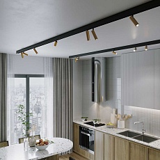 Трековый светодиодный светильник Elektrostandard (Умный дом) Slim Magnetic Dim Dual 85056/01 латунь a063527 2