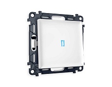 Комплект механизма 1-кл выключателя AMBRELLA VOLT с подсветкой10000K ALFA Белый матовый QUANT (AP1220, VM101, G17B) MA122020