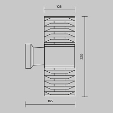 Уличный настенный светильник Maytoni Bronx O576WL-02B 2