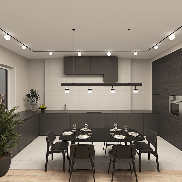 Трековый светодиодный светильник Denkirs Smart Moon DK8050-BK Фото № 6