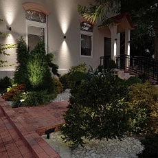 Уличный настенный светодиодный светильник Odeon Light Nature Stima 6648/6WL3 2