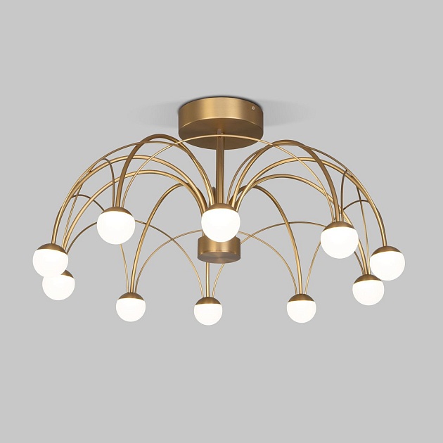 Потолочная светодиодная люстра Eurosvet Ragno 90031/10 LED золото Фото № 5