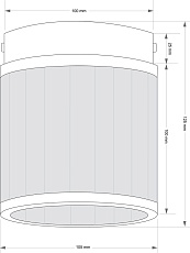 Потолочный светильник KUTEK SALETTO SAL-OCZ-1(ZM) 1