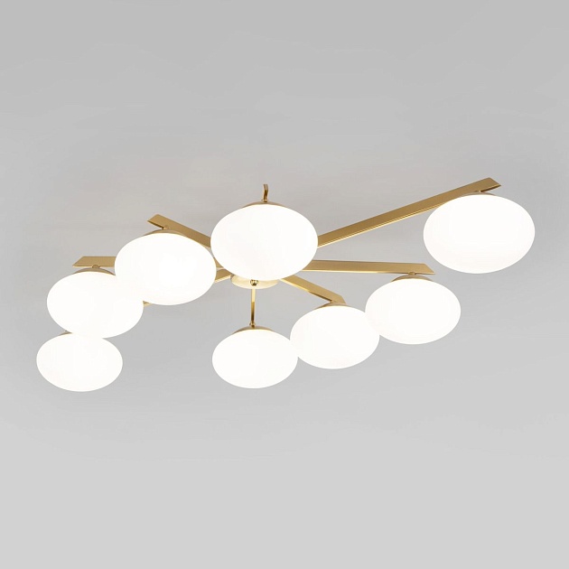 Потолочная люстра Eurosvet Opaline 70220/8 латунь Фото № 1