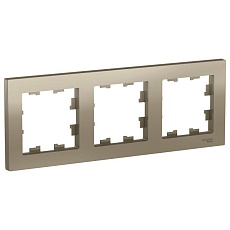 Рамка 3-постовая Systeme Electric AtlasDesign шампань ATN000503
