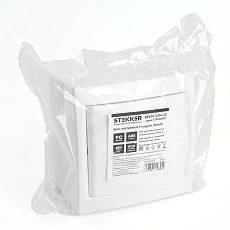 Бокс настенный Stekker EBX50-3/04-20 4 модуля, белый, пластик, серия Standart 49641 1