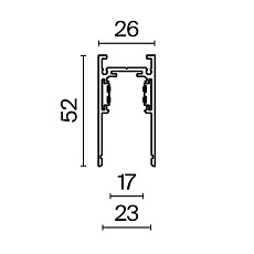 Шинопровод накладной/подвесной магнитный Maytoni Technical Exility Busbar trunkings TRX034-412W 1
