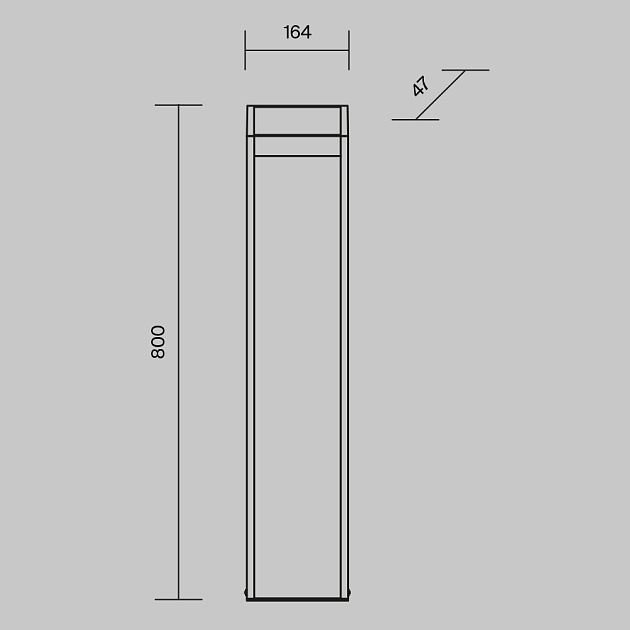 Уличный светодиодный светильник Maytoni Sten O444FL-L13GF3K2 Фото № 2