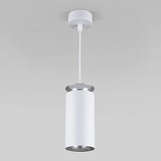 Подвесной светодиодный светильник Elektrostandard DLS021 9+4W 4200К белый матовый/серебро a045502 3