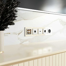 Лицевая панель Werkel Hammer для HDMI серебряный W1296006 4690389163234 1