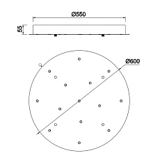 Подвесная люстра Mantra Boomerang 9370+9235 (14L) 5