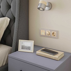 Сенсорный выключатель двухклавишный Werkel с подсветкой шампань W4520011 4690389179587 5