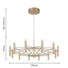 Подвесная светодиодная люстра Favourite Blick 4759-12P 1