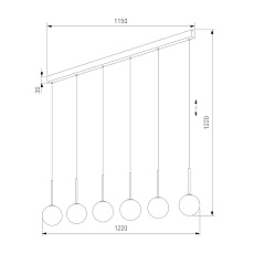 Подвесной светильник TK Lighting 4504 Martin 1
