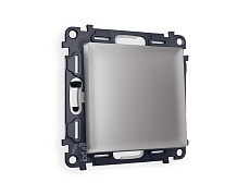 Комплект механизма 1-кл проходного выключателя AMBRELLA VOLT ALFA Сталь матовый QUANT (AP5010, VM105) MA501020