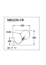 Бра MyFar Leticia MR2250-1W 1