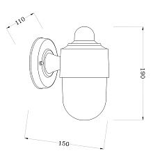 Уличный настенный светильник Escada 30008W/01 1