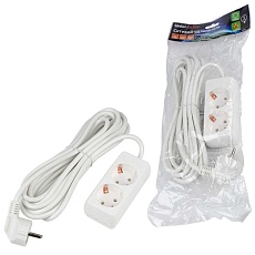 Удлинитель Uniel Ultra 2гн х 5м с/з S-GCU2-5 White UL-00009999 2