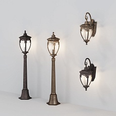 Уличный настенный светильник Maytoni Fleur O414WL-01BZ 1