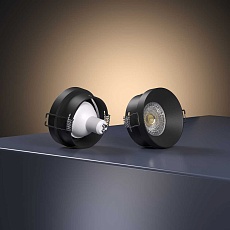 Встраиваемый светильник Elektrostandard 111 MR16 черный a053336 3