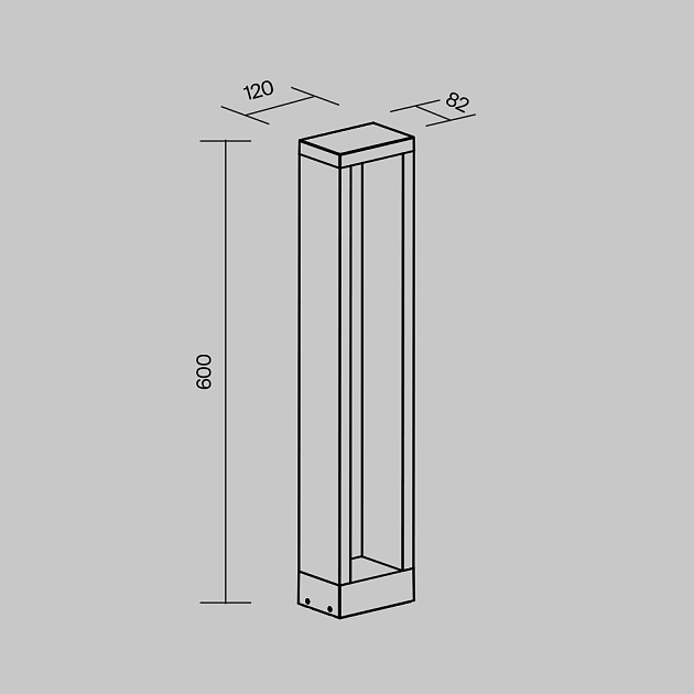 Уличный светодиодный светильник Maytoni Goll O462FL-L10GF3K Фото № 2
