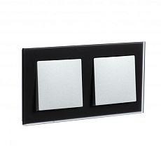 Рамка 2-постовая Systeme Electric AtlasDesign Nature черная ATN331002