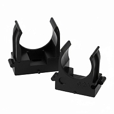 Крепеж-клипса для труб для прямого монтажа Stekker PMPH16B черная в п/э D16 мм 50770