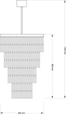 Потолочная люстра KUTEK ELLINI ELL-ZW-10(N)450/I 2