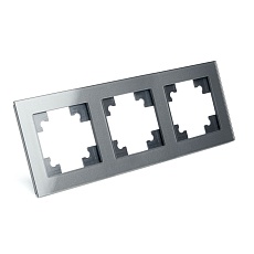 Рамка 3-постовая Stekker Катрин графит GFR00-7003-06 39541 3