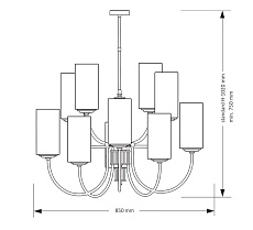 Подвесная люстра KUTEK MOOD Cero CER-ZW-10(ZM) 2