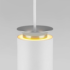 Подвесной светодиодный светильник Elektrostandard DLS021 9+4W 4200К белый матовый/серебро a045502 2