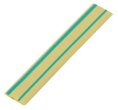 Трубка термоусадочная General GHS-30-15-YG, 30/15мм, Желто-зеленая, 1м