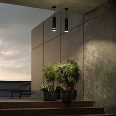 Уличный подвесной светодиодный светильник Elektrostandard DLR023 35084/H черный a061364 5