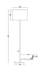 Торшер Moderli Tropic V11008-F 1
